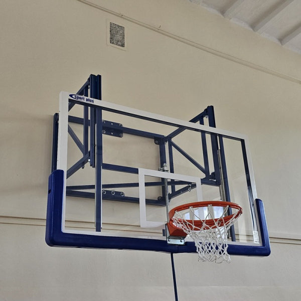 Basketbola groza konstrukcija stiprināma pie sienas