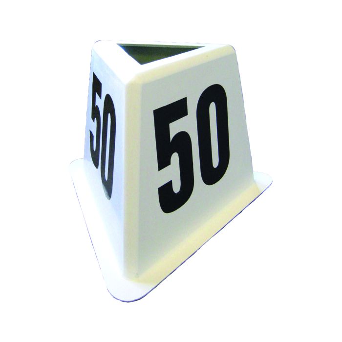 Kubs distances atzīmēšanai mešanas sektoros