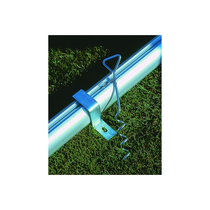 Spirālveida skrūve futbola vārtu enkurošanai