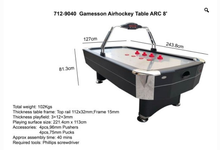 Gaisa hokejs ARC 8’.