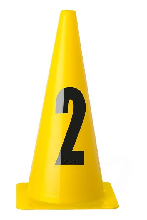 Konuss ar cipariem dzeltens