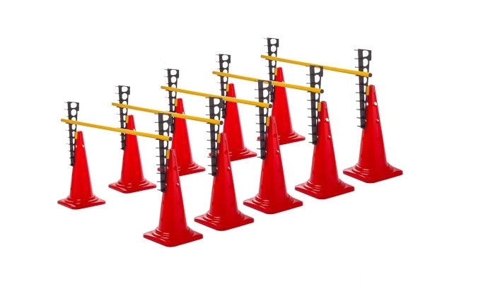 Konusu un škēršļu komplekts sarkans