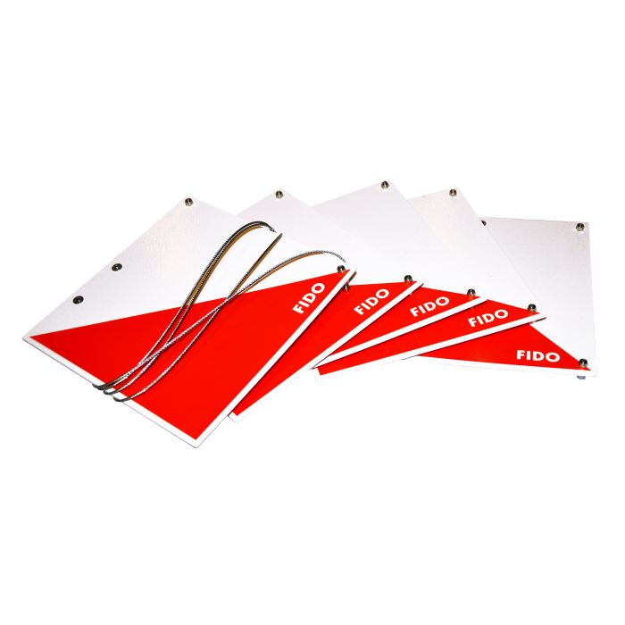 Orientēšanās kontrolpunktu Fido 20 x 20 cm komplekts 5 gab.