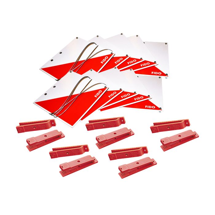 Orientēšanās kontrolpunktu Fido Original 20 x 20 cm komplekts A-sērija 10 gab.