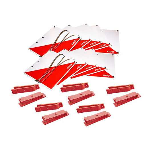 Orientēšanās kontrolpunktu Fido Original 20 x 20 cm komplekts A-sērija 10 gab.