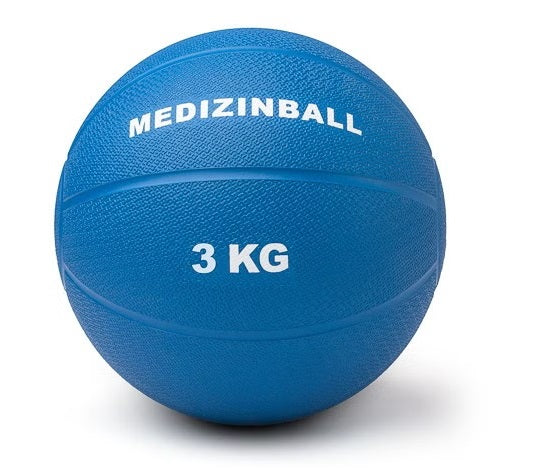Gumijas pildbumba 3 kg zila