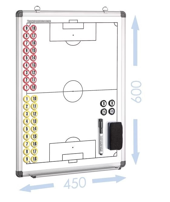 Futbola taktikas tāfele 45 x 60 cm