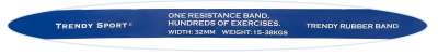 Fitnesa gumija Trendy 105 cm zila