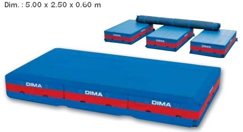 Augstlēkšanas paklājs Dima Basic 5 x 2.5 m