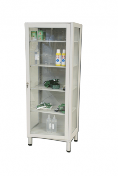 medicīnas piederumu skapis