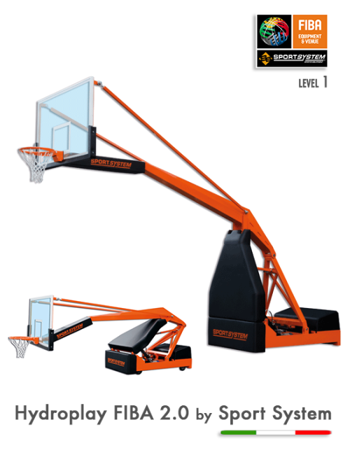 Portatīvā basketbola groza konstrukcija Sport System Hydroplay FIBA S04103