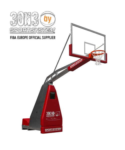 Portatīvā strītbola groza konstrukcija Sport System Hydroplay Club 3ON3 (3x3) modelis S05108