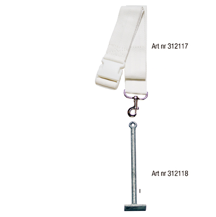 Stienis tenisa tīkla fiksēšanai