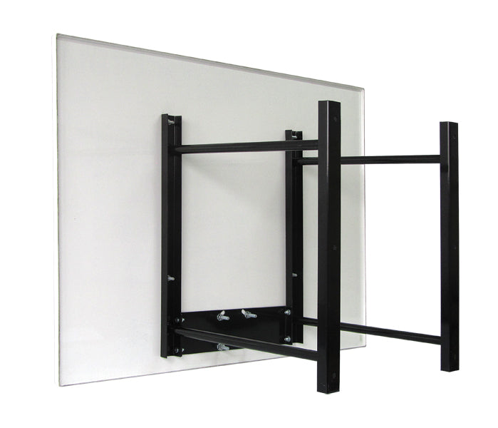 basketbola groza konstrukcija, polipropilēna vairogs, tērauda konstrukcija stiprināšanai pie sienas