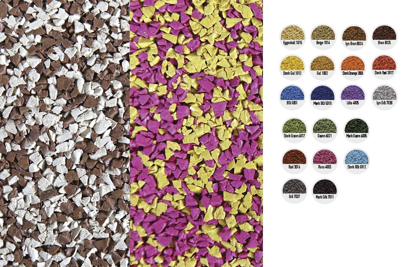 EPDM gumijas flīzes Eurtoflexx Multicolor