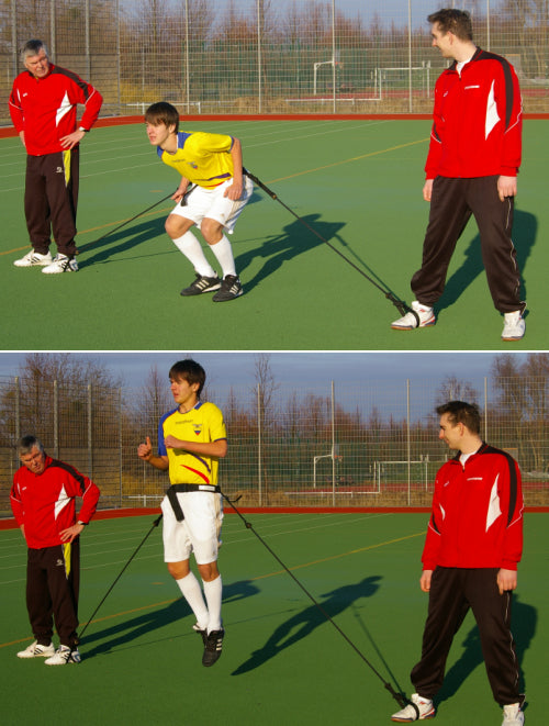 Jump trainer pretestības gumija