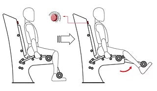 Herkules Charge Leg Lift brīvdabas trenažieris moderns dizains, magnētiskā pretestība