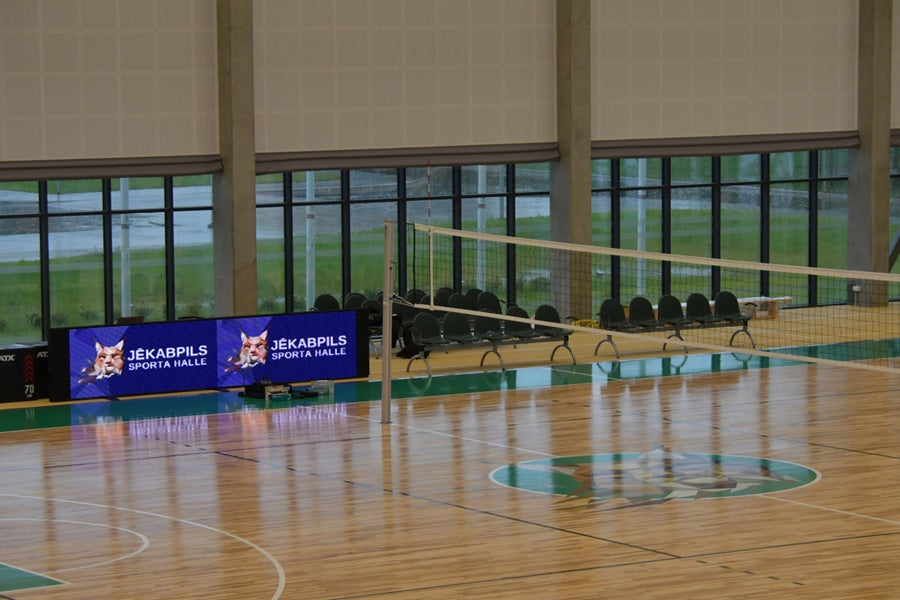 LED reklāmas paneļi sporta zālēm