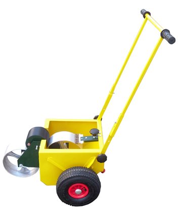 futbola laukuma līniju krāsošanas iekārta ar mitru krītu