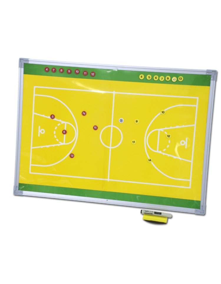 Basketbola magnētiskā taktikas tāfele 80 x 65 cm