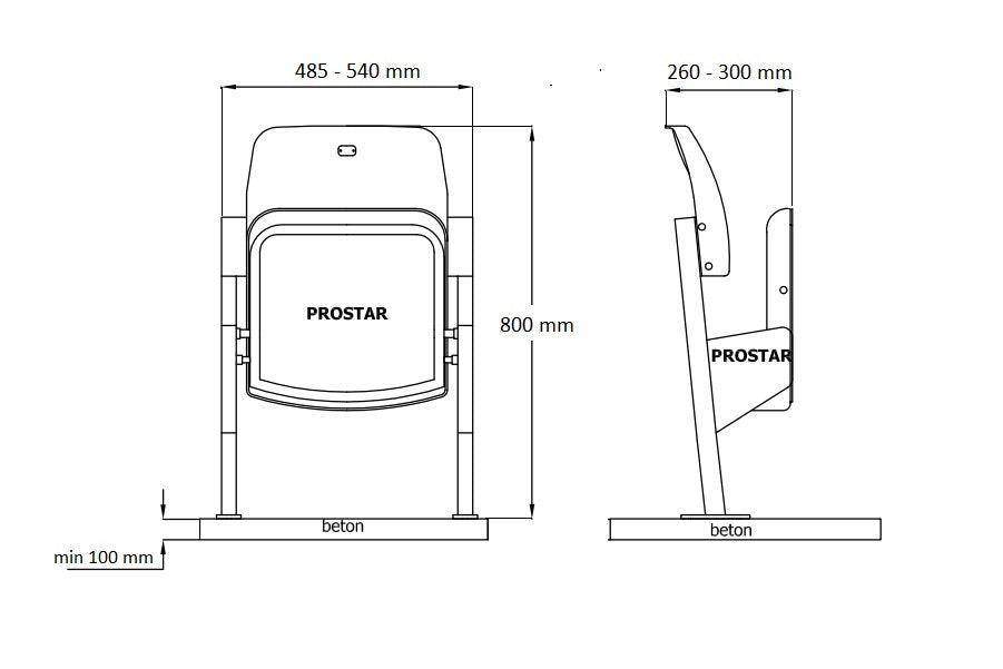 SĒDEKLIS TRIBĪNĒM OLIMP