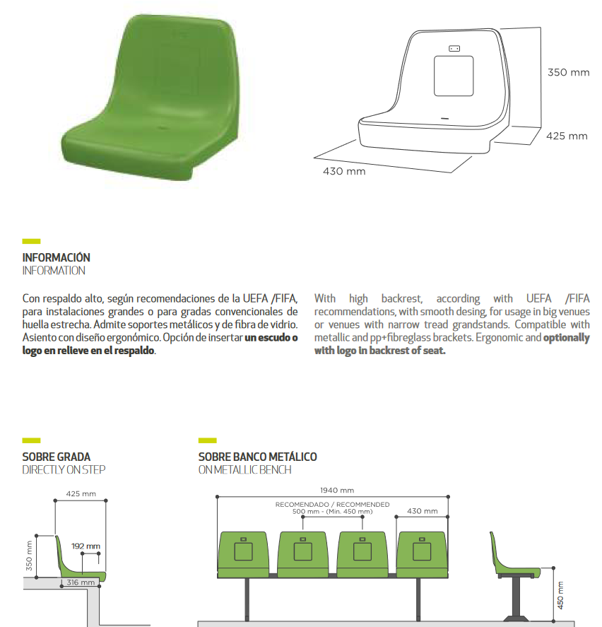 STADIONA SĒDEKLIS CRM