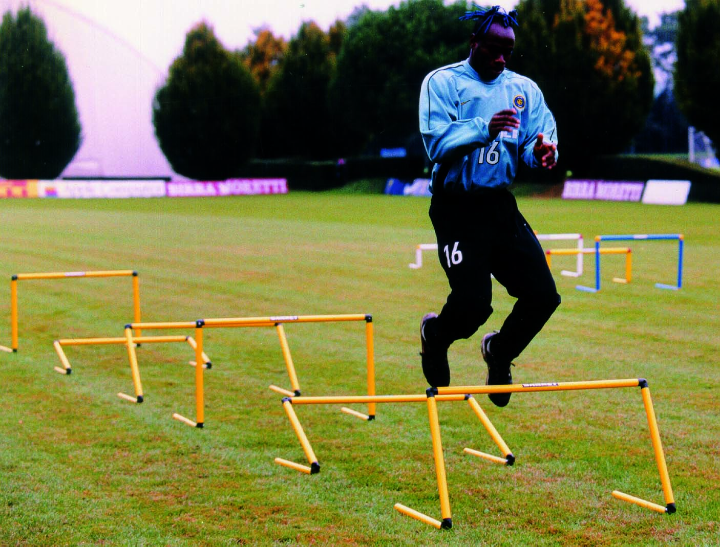 Treniņu barjera PVC, barjerai regulējams augstums 10 - 60 cm