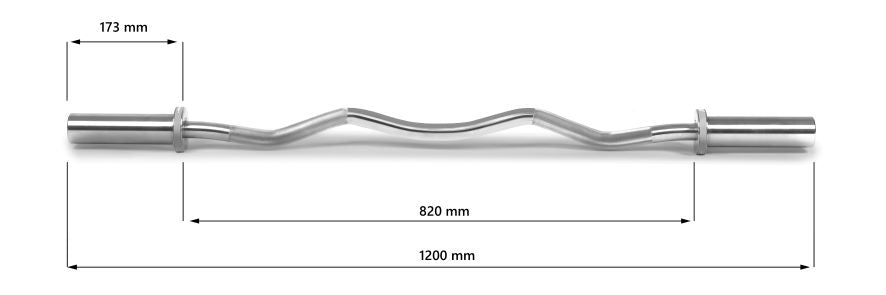 W-veida svaru stienis ATS 120 cm/10 kg