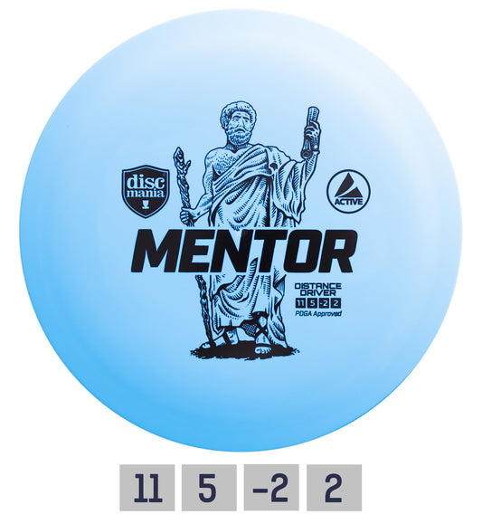 Discmania Mentor Distance Driver Active Blue 11/5/-2/2