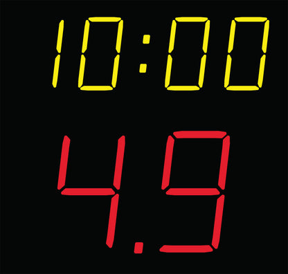 Uzbrukuma laika sekunžu bloki basketbolam NC26796 FIBA Level 1