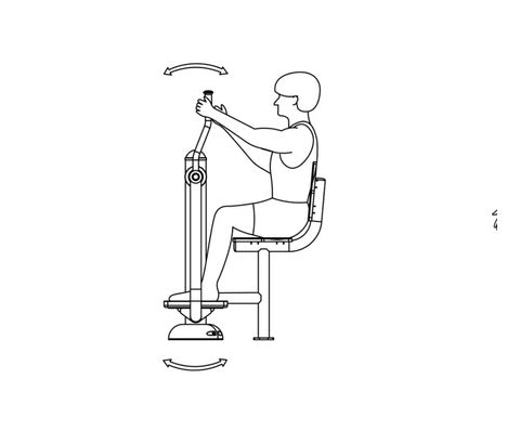 Āra trenažieris senioriem slēpotājs Herkules Slēpotājs.