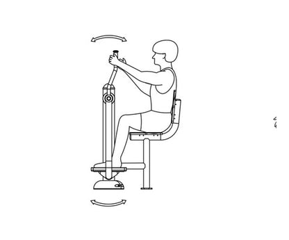 Āra trenažieris senioriem slēpotājs Herkules Slēpotājs.