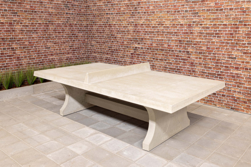 Betona tenisa galds 274 x 152 x 76 cm naturāls betons