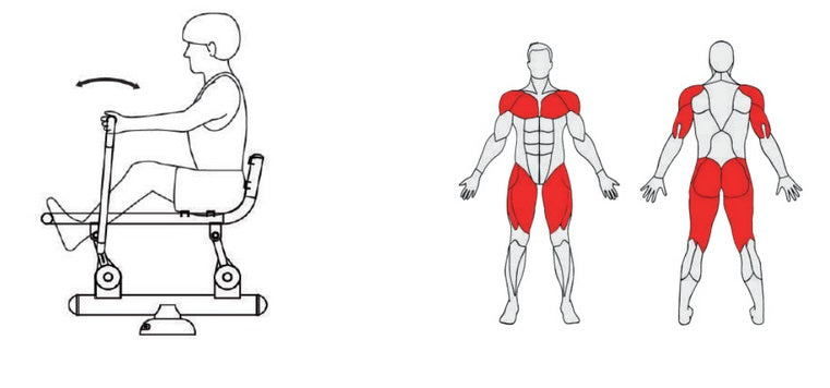 Āra trenažieris airēšana Herkules Rower