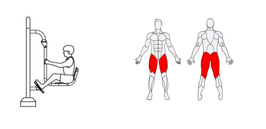 Āra trenažieris Herkules Leg Press