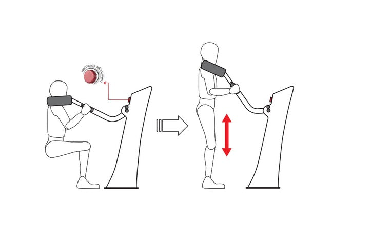 Brīvdabas trenžieris Herkules Charge Squat