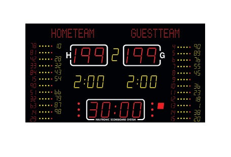 Nautronic elektroniskais baskebola rezultātu tablo NA2155T-16/