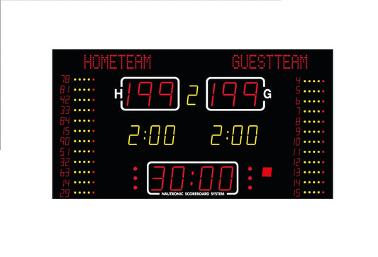 Elektroniskais basketbola rezultātu tablo NA2654T - FIBA - Level 2.