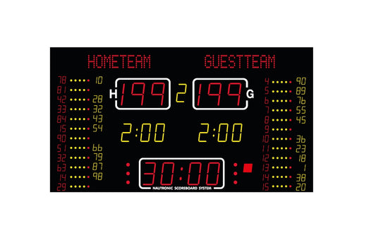 Nautronic elektroniskais basketbola-rezultātu-tablo NA2655T FIBA Level 2