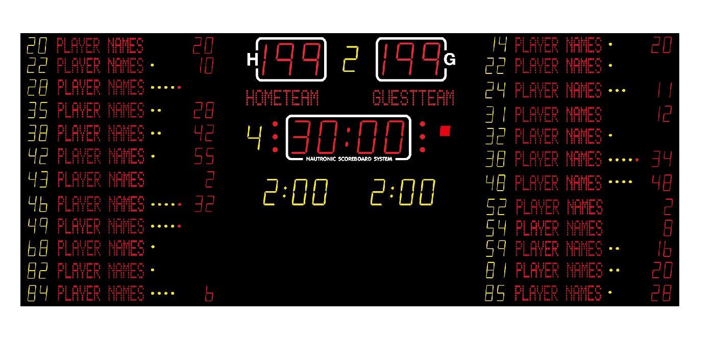 Nautronic elektroniskais basketbola rezultātu tablo NX33040-30