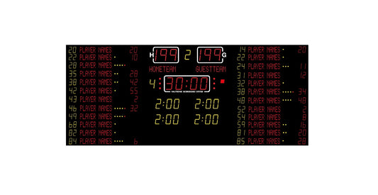 elektroniskais basketbola rezultātu tablo NX33040-32; FIBA Level 1