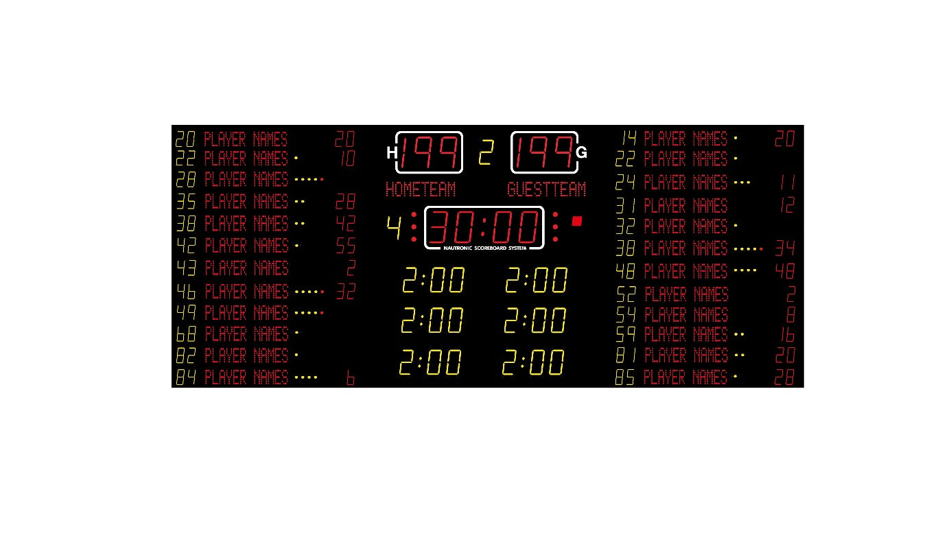 Elektroniskais rezultātu tablo NX33040-33  FIBA Level 1