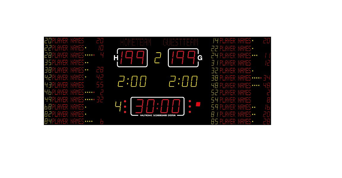 Elektroniskais rezultātu tablo NX26401