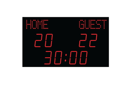 Futbola laukuma elektroniskais rezultātu tablo NHA 4619T30.