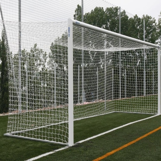 Futbola vārti 7.32 x 2.44 m alumīnija diam.120 x 100 mm