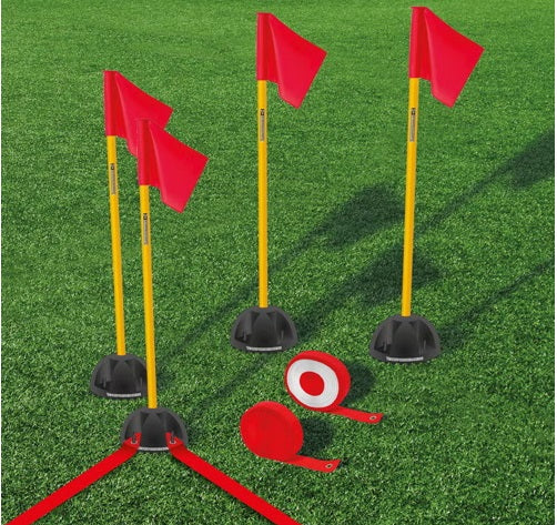 Karodziņu un marķējumu komplekts futbola laukumam 