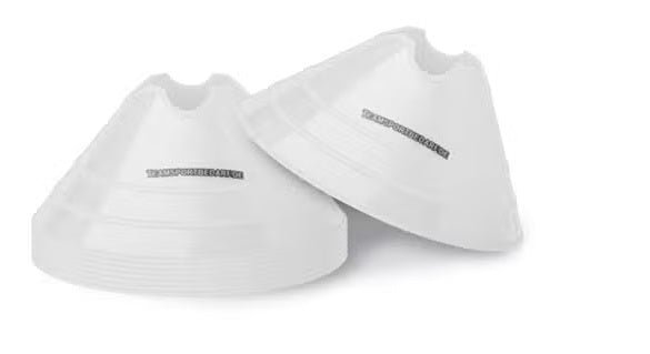 Konusu ķīniešu cepurītes diam. 17 cm 10 gab. baltas