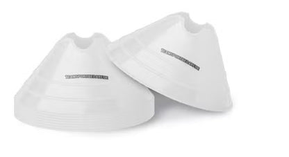 Konusu ķīniešu cepurītes diam. 17 cm 10 gab. baltas