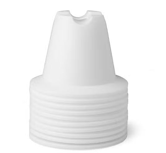 mini konusi 10 cm balts