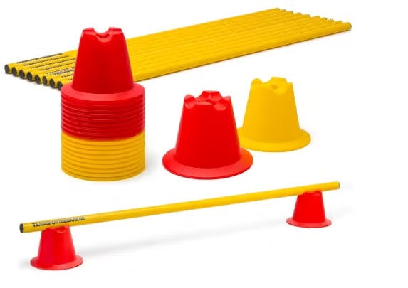 Mini konusu 10 cm un nūju komplekts 10 gab.